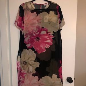 Calvin Klein Long Sheer Tunic Top